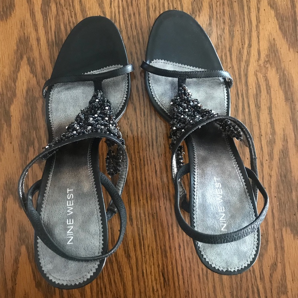 NWT Nine West strappy sandals 4” heel